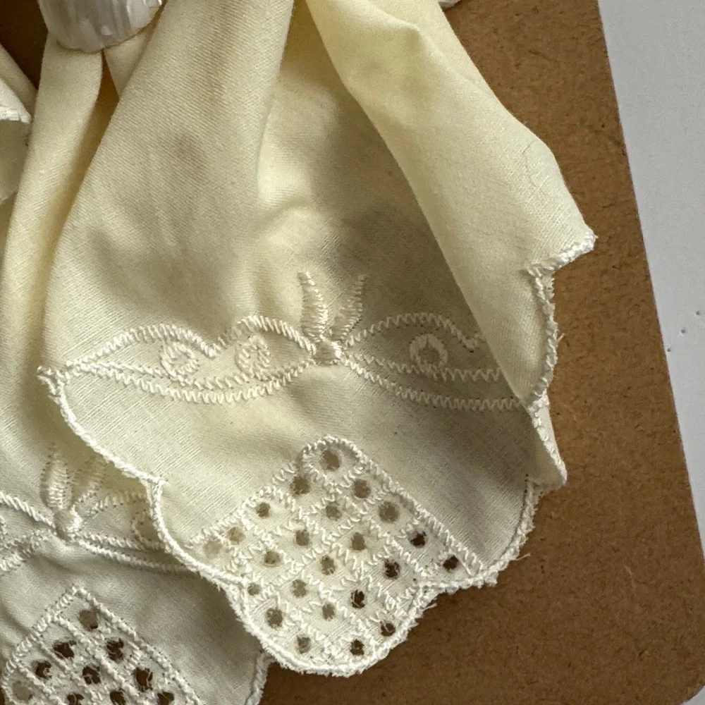 Vintage Capiz shell Elegant Gold and Ivory coaster, napkins and rings